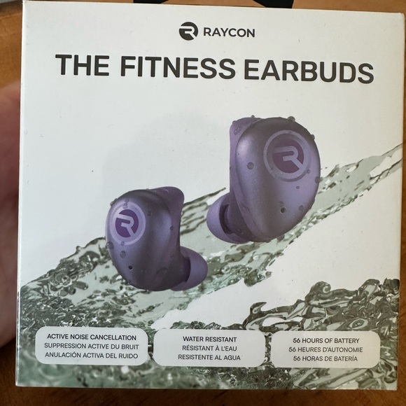 NWT Raycon Purple Fitness Earbuds - Picture 2 of 4